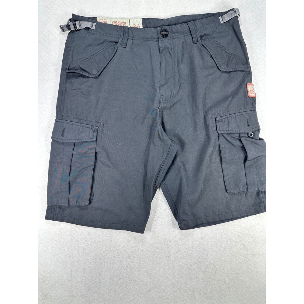 Volcom Scout Empire Cargo Shorts Mens 36 Gray Outdoor Skate Hiking